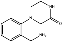 4-[2-(Aminomethyl)phenyl]-2-piperazinone 结构式