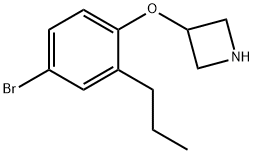 3-(4-Bromo-2-propylphenoxy)azetidine 结构式
