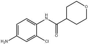 N-(4-Amino-2-chlorophenyl)tetrahydro-2H-pyran-4-carboxamide 结构式