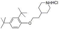 4-{2-[2,4-Di(tert-butyl)phenoxy]ethyl}piperidinehydrochloride 结构式