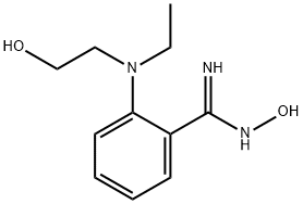 2-[Ethyl(2-hydroxyethyl)amino]-N'-hydroxybenzenecarboximidamide 结构式