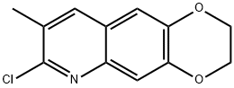 7-Chloro-8-methyl-2,3-dihydro-[1,4]dioxino[2,3-g]-quinoline 结构式