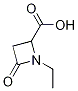 1-乙基-4-氧代-2-氮杂环丁烷甲酸 结构式