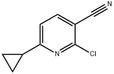 2-Chloro-6-cyclopropylnicotinonitrile 结构式