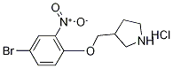 3-[(4-Bromo-2-nitrophenoxy)methyl]pyrrolidinehydrochloride 结构式