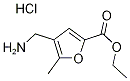 4-Aminomethyl-5-methyl-furan-2-carboxylic acidethyl ester hydrochloride 结构式