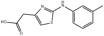 (2-m-Tolylamino-thiazol-4-yl)-acetic acid 结构式