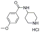 4-Methoxy-N-(4-piperidinyl)benzamide hydrochloride 结构式