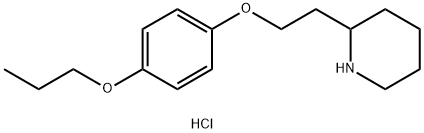 4-[2-(2-Piperidinyl)ethoxy]phenyl propyl etherhydrochloride 结构式