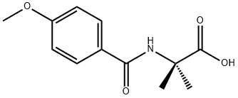 2-(4-甲氧基苯甲酰氨基)-2-甲基丙酸 结构式