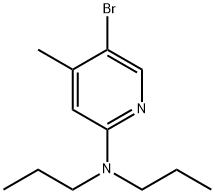 5-Bromo-4-methyl-N,N-dipropyl-2-pyridinamine 结构式