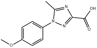 1-(4-Methoxy-phenyl)-5-methyl-1H-[1,2,4]triazole-3-carboxylic acid 结构式