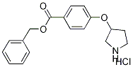 Benzyl 4-(3-pyrrolidinyloxy)benzoate hydrochloride 结构式