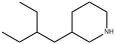 3-(2-乙基丁基)哌啶 结构式