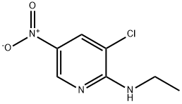 N-(3-Chloro-5-nitro-2-pyridinyl)-N-ethylamine 结构式