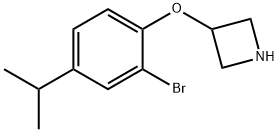 3-(2-Bromo-4-isopropylphenoxy)azetidine 结构式