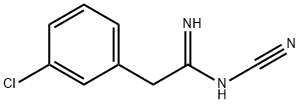 (1Z)-2-(3-氯苯基)-N'-氰基乙脒 结构式