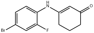 3-[(4-溴-2-氟苯基)氨基]环己-2-烯-1-酮 结构式