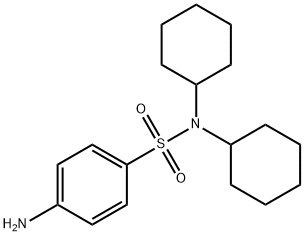 4-AMINO-N,N-DICYCLOHEXYLBENZENESULFONAMIDE 结构式