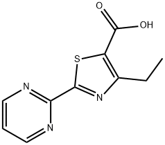 4-乙基-2-嘧啶-2-基-1,3-噻唑-5-羧酸 结构式