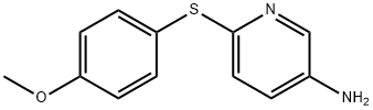 6-[(4-Methoxyphenyl)sulfanyl]-3-pyridinylamine 结构式