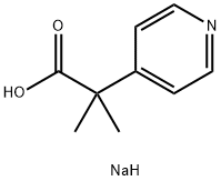 Sodium 2-methyl-2-(pyridin-4-yl)propanoate 结构式