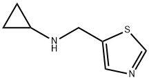 N-(1,3-噻唑-5-基甲基)环丙胺二盐酸盐 结构式