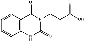 3-(2,4-DIOXO-1,2,3,4-TETRAHYDROQUINAZOLIN-3-YL)PROPANOIC ACID 结构式