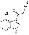 3-(4-氯-1H-吲哚-3-基)-3-氧代丙腈 结构式