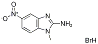 1-Methyl-5-nitro-1H-1,3-benzodiazol-2-amine hydrobromide 结构式