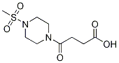 4-氧代-4-(4-甲磺酰基哌嗪-1-基)丁酸 结构式