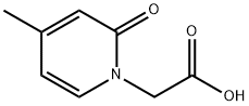2-(4-甲基-2-氧代-1,2-二氢吡啶-1-基)乙酸 结构式