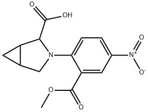 3-[2-(Methoxycarbonyl)-4-nitrophenyl]-3-azabicyclo[3.1.0]hexane-2-carboxylic acid 结构式