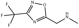 N-Methyl-1-[3-(trifluoromethyl)-1,2,4-oxadiazol-5-yl]methanamine 结构式