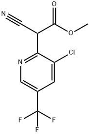 Methyl 2-[3-chloro-5-(trifluoromethyl)-2-pyridinyl]-2-cyanoacetate 结构式