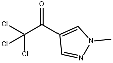 2,2,2-Trichloro-1-(1-methyl-1H-pyrazol-4-yl)-ethanone 结构式