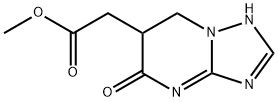 (5-氧代-4,5,6,7-四氢[1,2,4]三唑并[1,5-A]嘧啶-6-基)乙酸甲酯 结构式