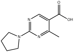 4-甲基-2-1-	吡咯烷-5-嘧啶羧酸 结构式