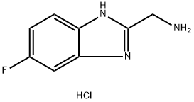 [(5-氟-1H-苯并咪唑-2-基)甲基]胺二盐酸盐 结构式