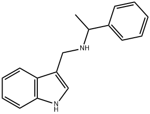 N-(1H-吲哚-3-基甲基)-1-苯基乙胺 结构式