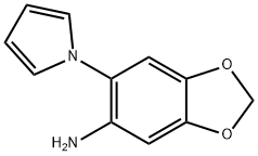 6-(1H-Pyrrol-1-yl)-1,3-benzodioxol-5-amine 结构式