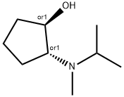 trans-2-[Isopropyl(methyl)amino]cyclopentanol 结构式