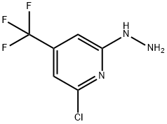 2-氯-6-肼基-4-(三氟甲基)吡啶 结构式