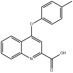 4-(4-甲基苯氧基)喹啉-2-羧酸 结构式