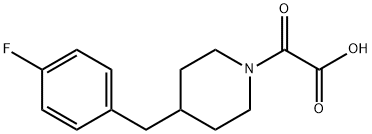 [4-(4-氟苄基)哌啶-1-基](氧代)乙酸 结构式