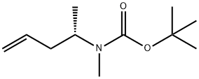 (S)-tert-Butyl methyl(pent-4-en-2-yl)carbamate 结构式