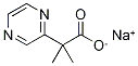 Sodium 2-methyl-2-(pyrazin-2-yl)propanoate 结构式