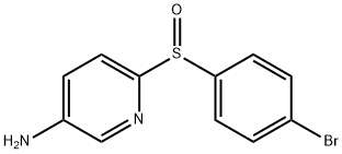 6-[(4-Bromophenyl)sulfinyl]-3-pyridinylamine 结构式