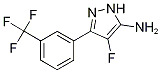 4-Fluoro-3-[3-(trifluoromethyl)phenyl]-1H-pyrazol-5-amine 结构式