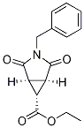 Ethyl (1S,5R,6R)-3-benzyl-2,4-dioxo-3-azabicyclo-[3.1.0]hexane-6-carboxylate 结构式